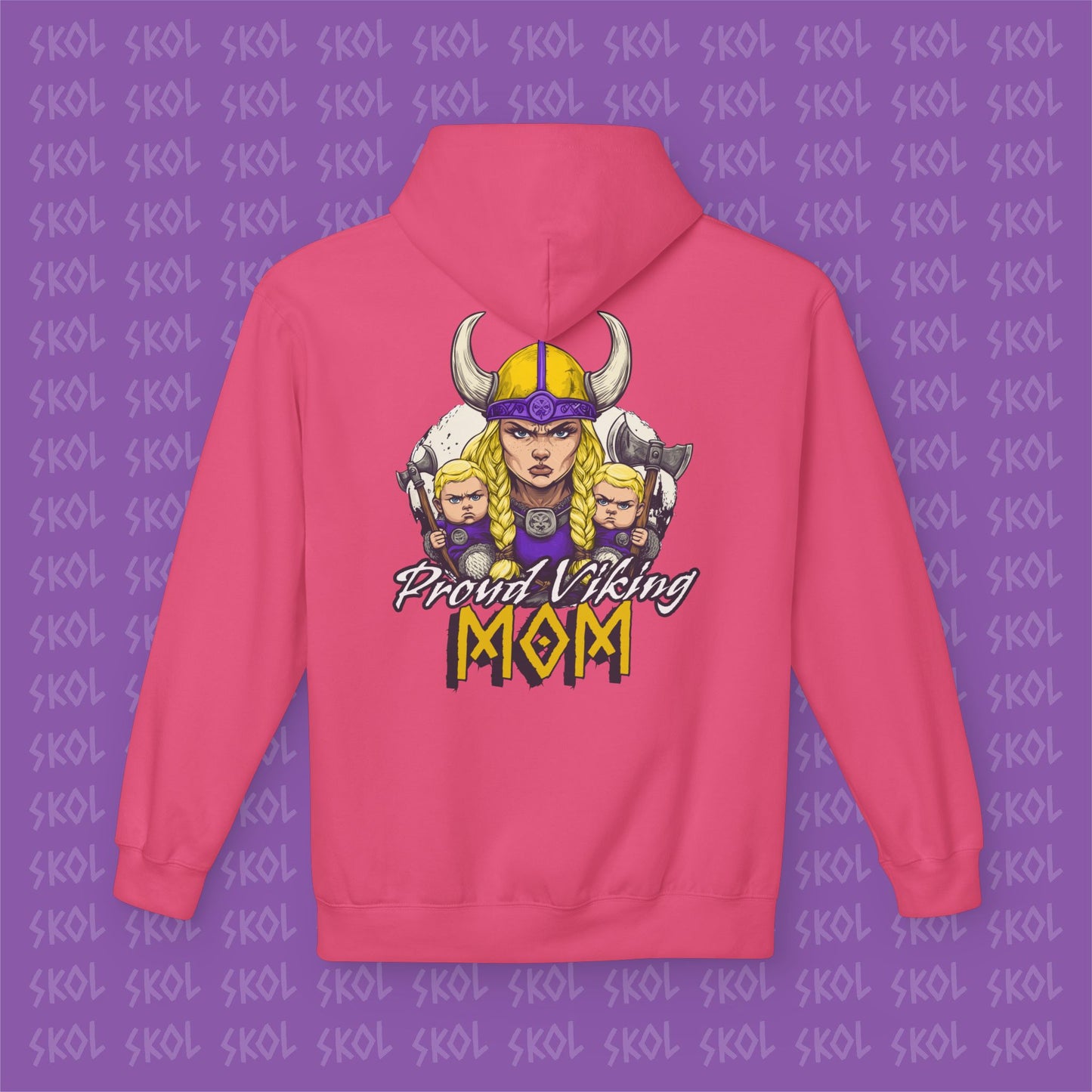 Proud Viking Mom Fleece Hoodie