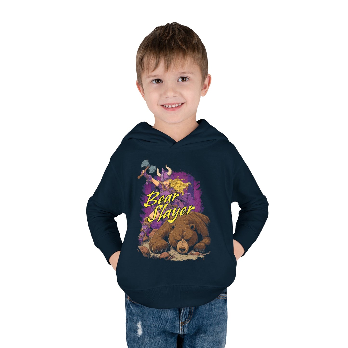 Bear Slayer | Toddler Pullover Fleece Hoodie