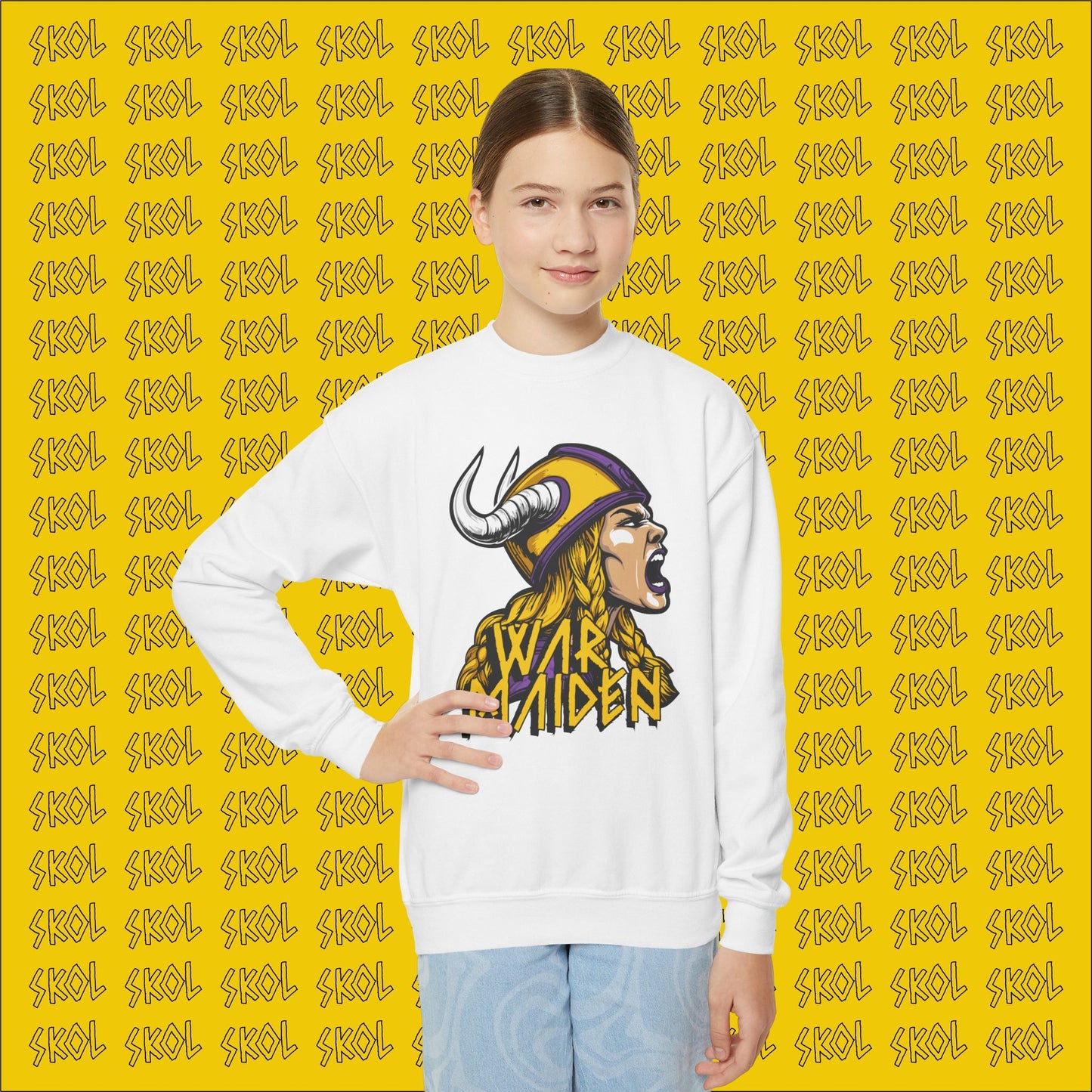 War Maiden Youth Crewneck Sweatshirt