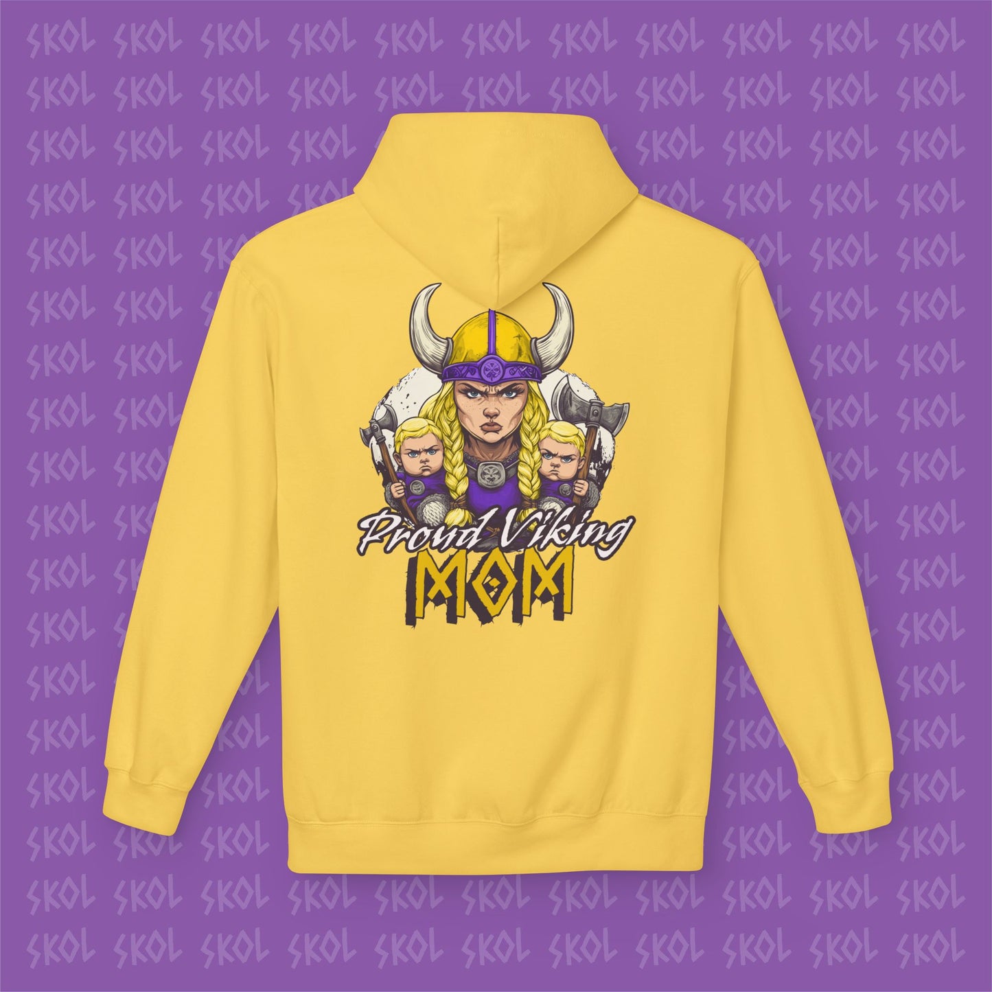 Proud Viking Mom Fleece Hoodie