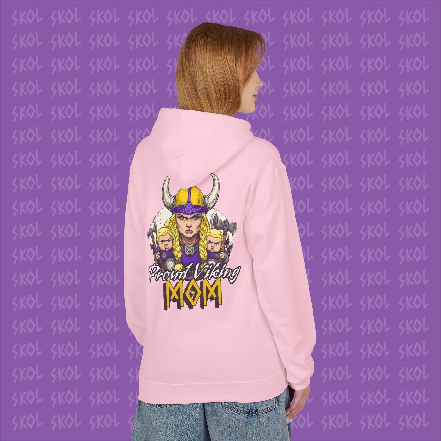 Proud Viking Mom Fleece Hoodie