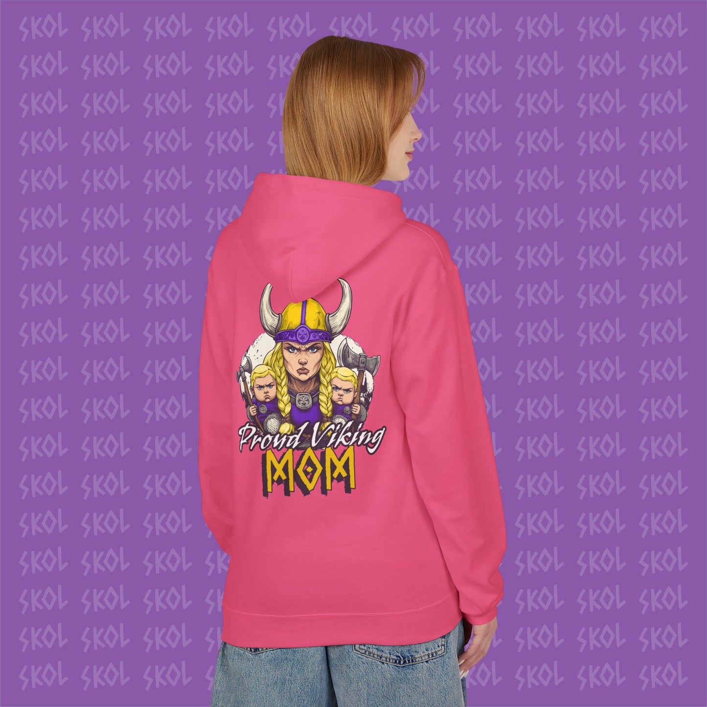 Proud Viking Mom Fleece Hoodie