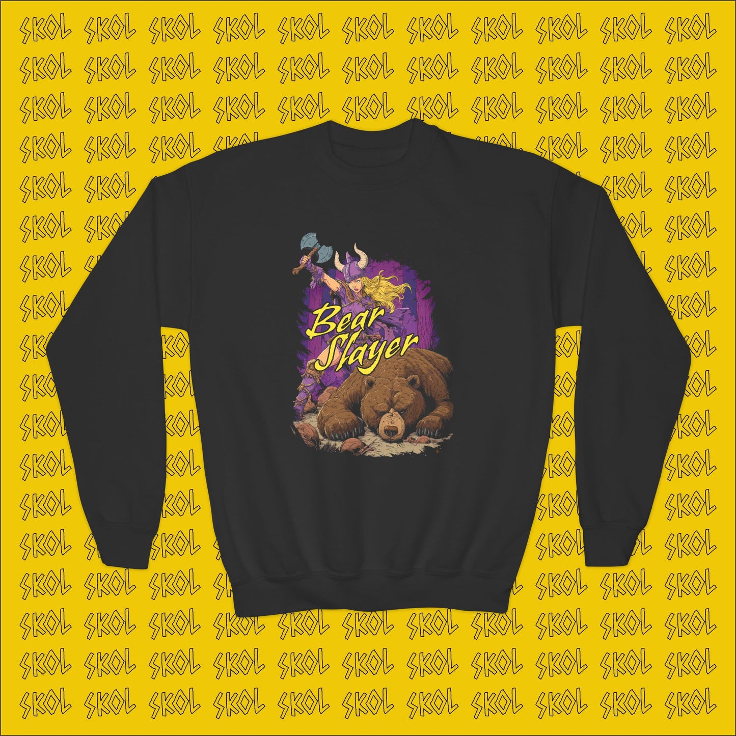 Bear Slayer Youth Crewneck Sweatshirt
