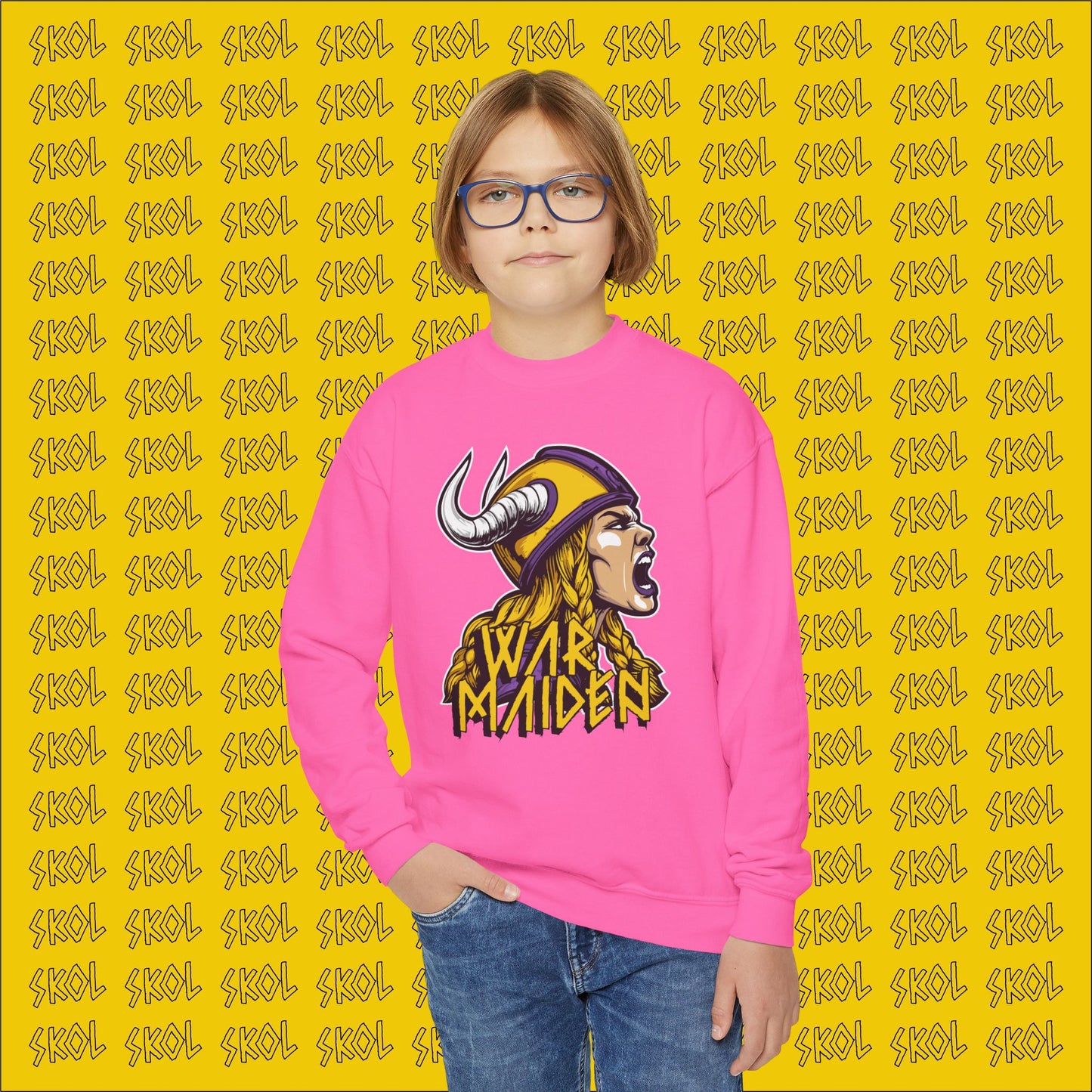 War Maiden Youth Crewneck Sweatshirt