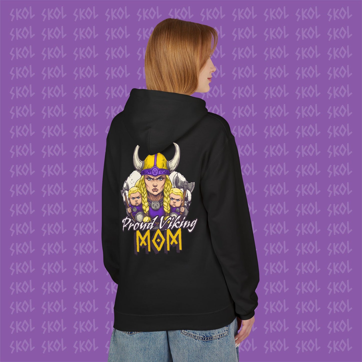 Proud Viking Mom Fleece Hoodie