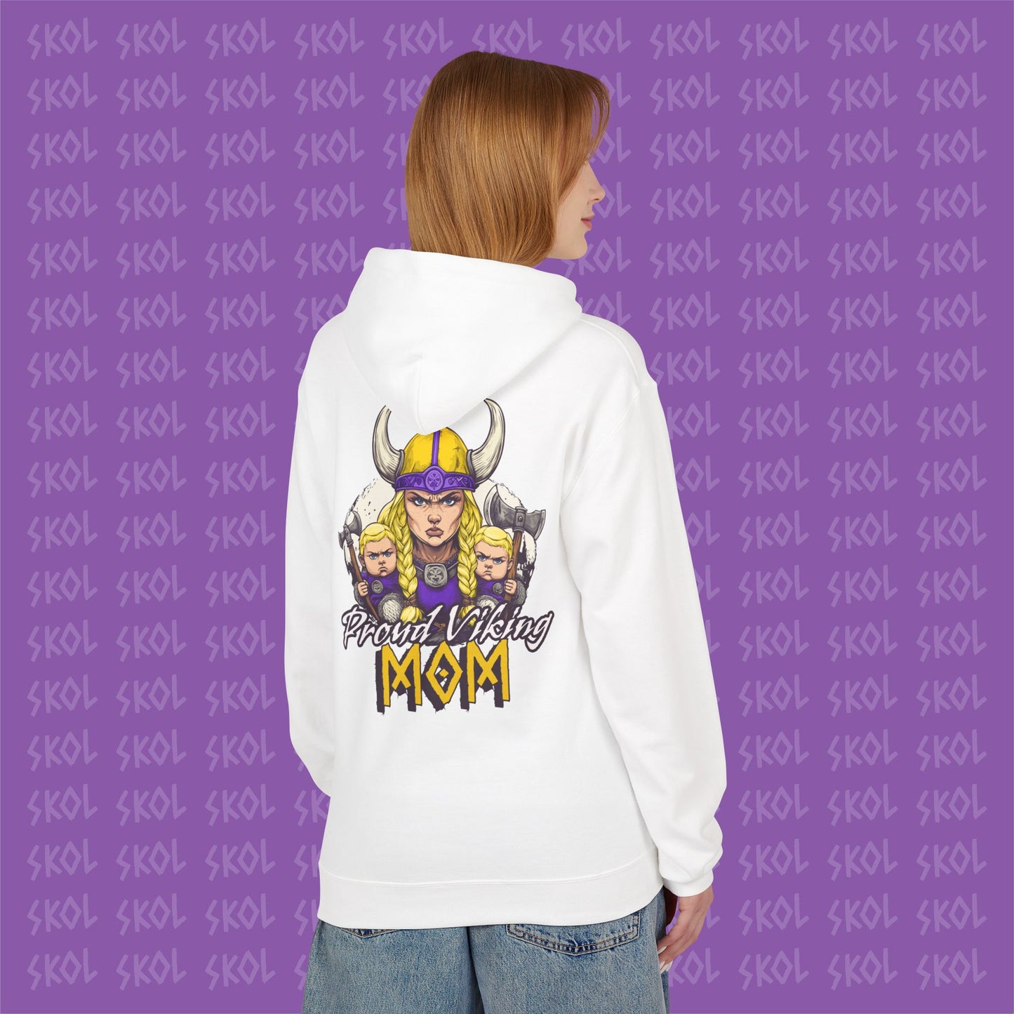 Proud Viking Mom Fleece Hoodie