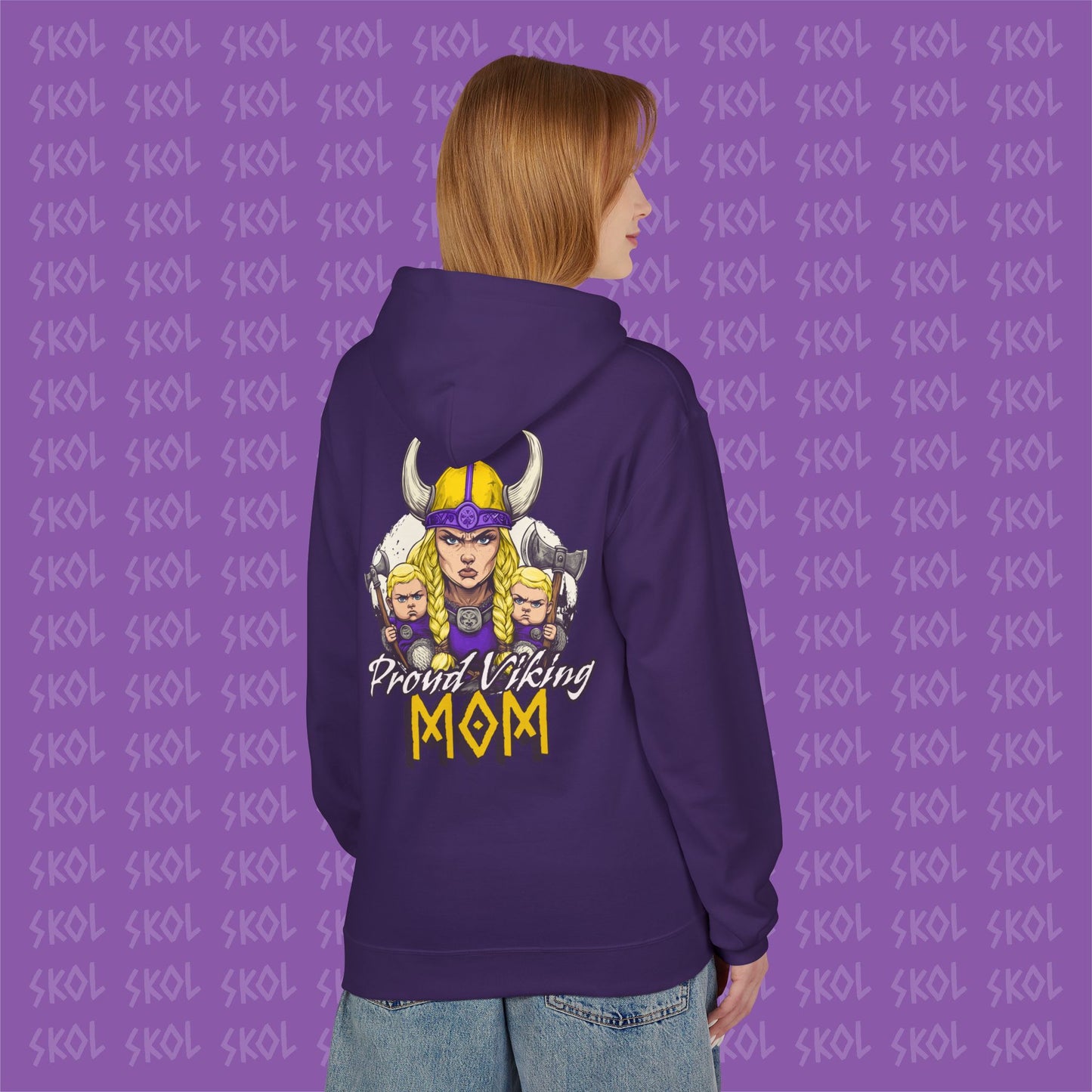 Proud Viking Mom Fleece Hoodie