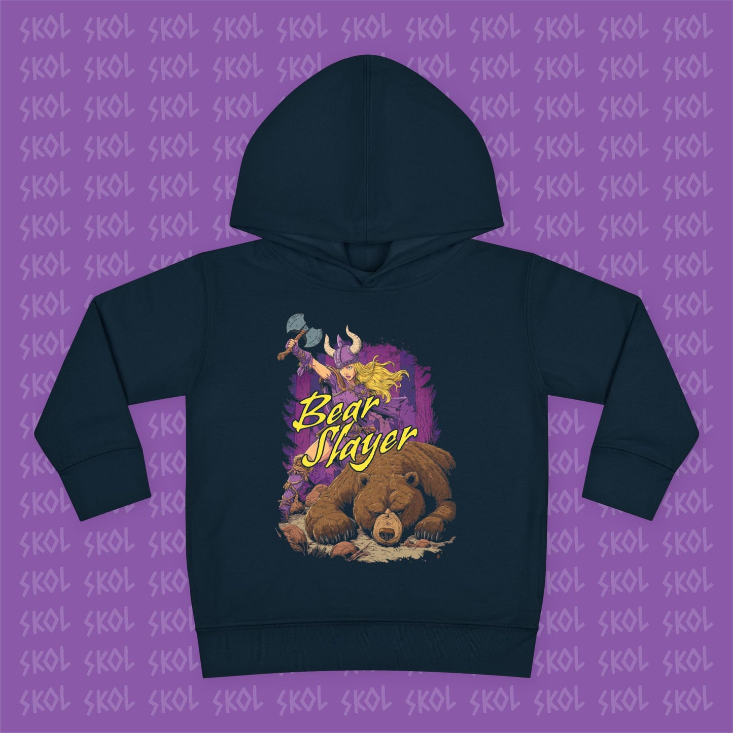 Bear Slayer | Toddler Pullover Fleece Hoodie