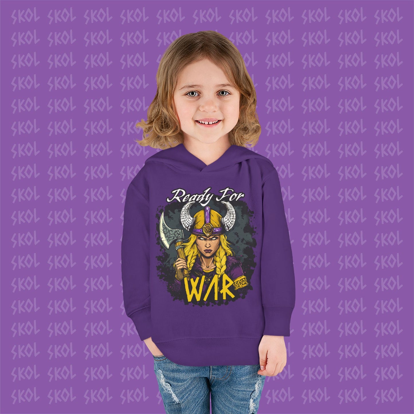 Ready For War | Toddler Pullover Fleece Hoodie