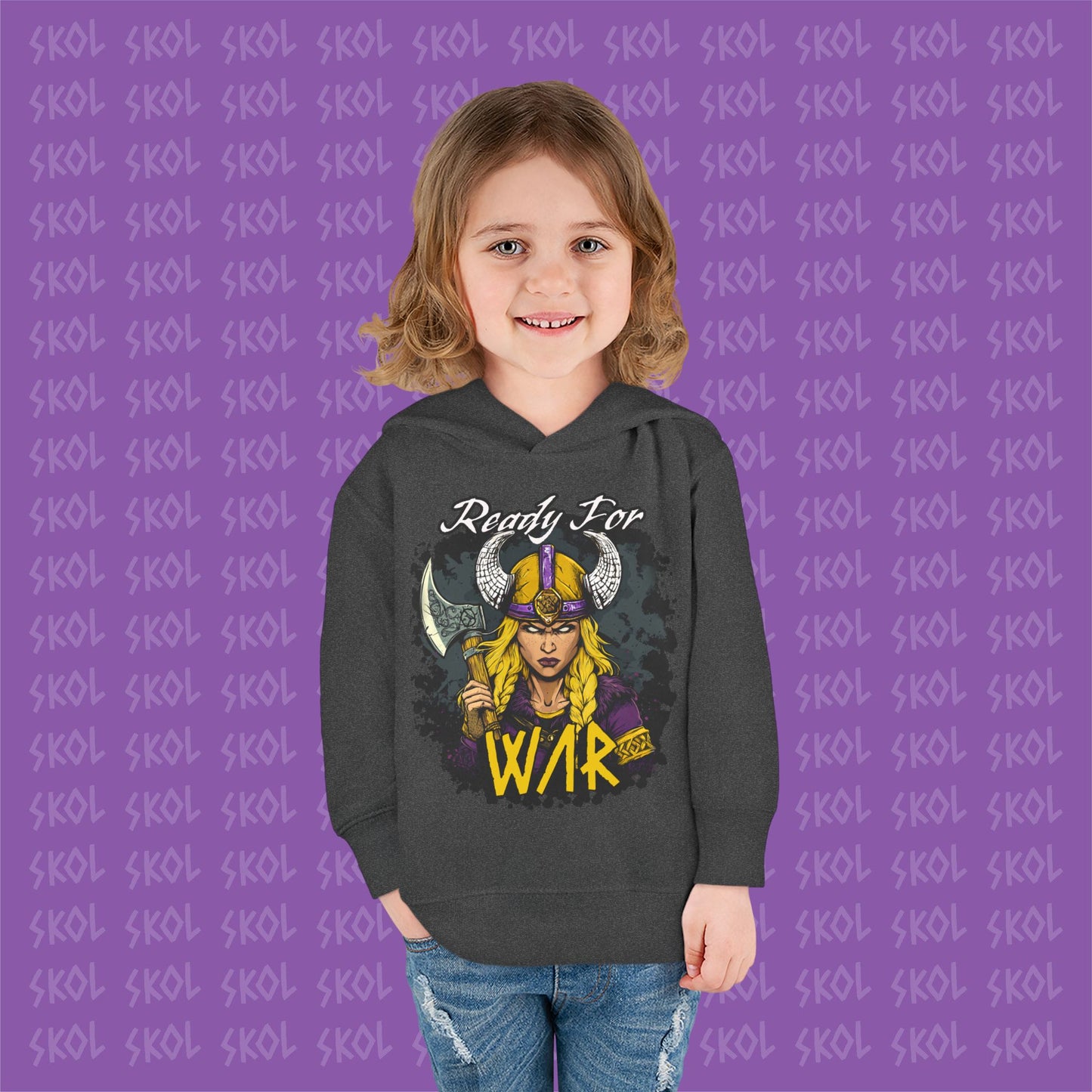 Ready For War | Toddler Pullover Fleece Hoodie