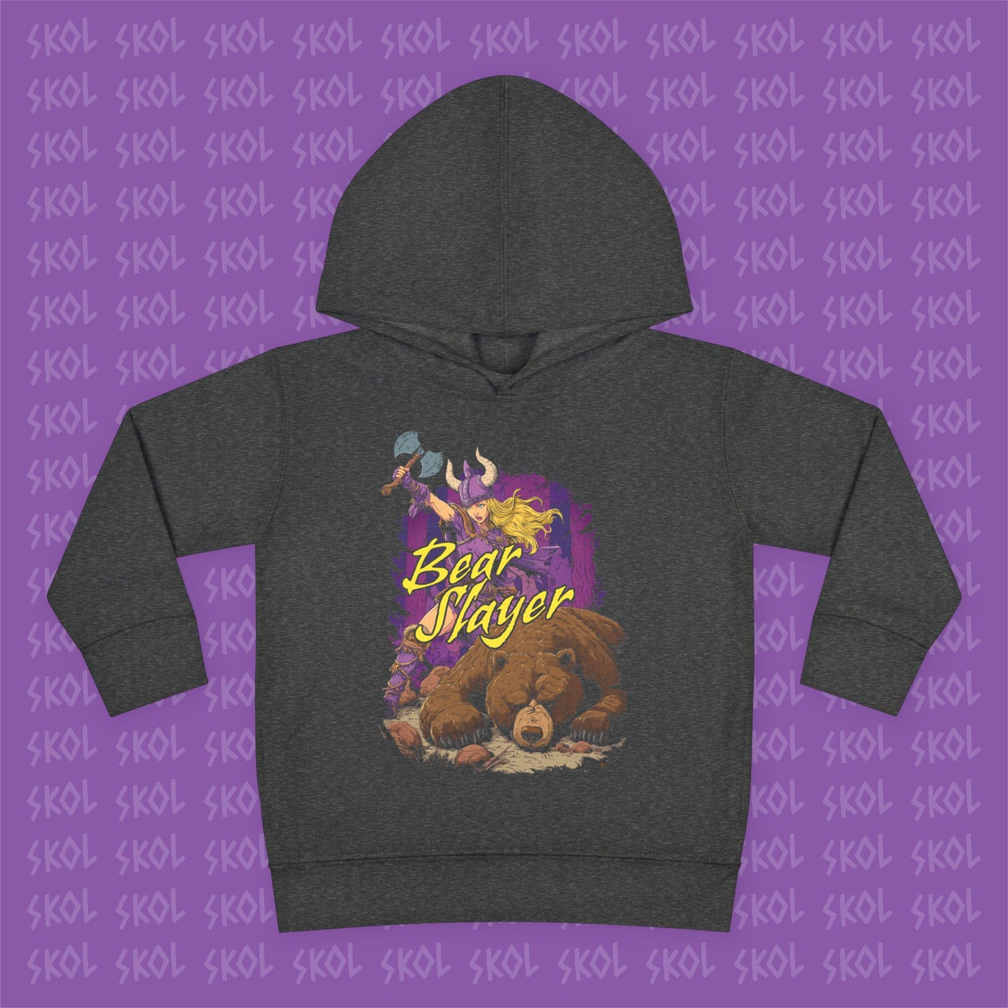 Bear Slayer | Toddler Pullover Fleece Hoodie
