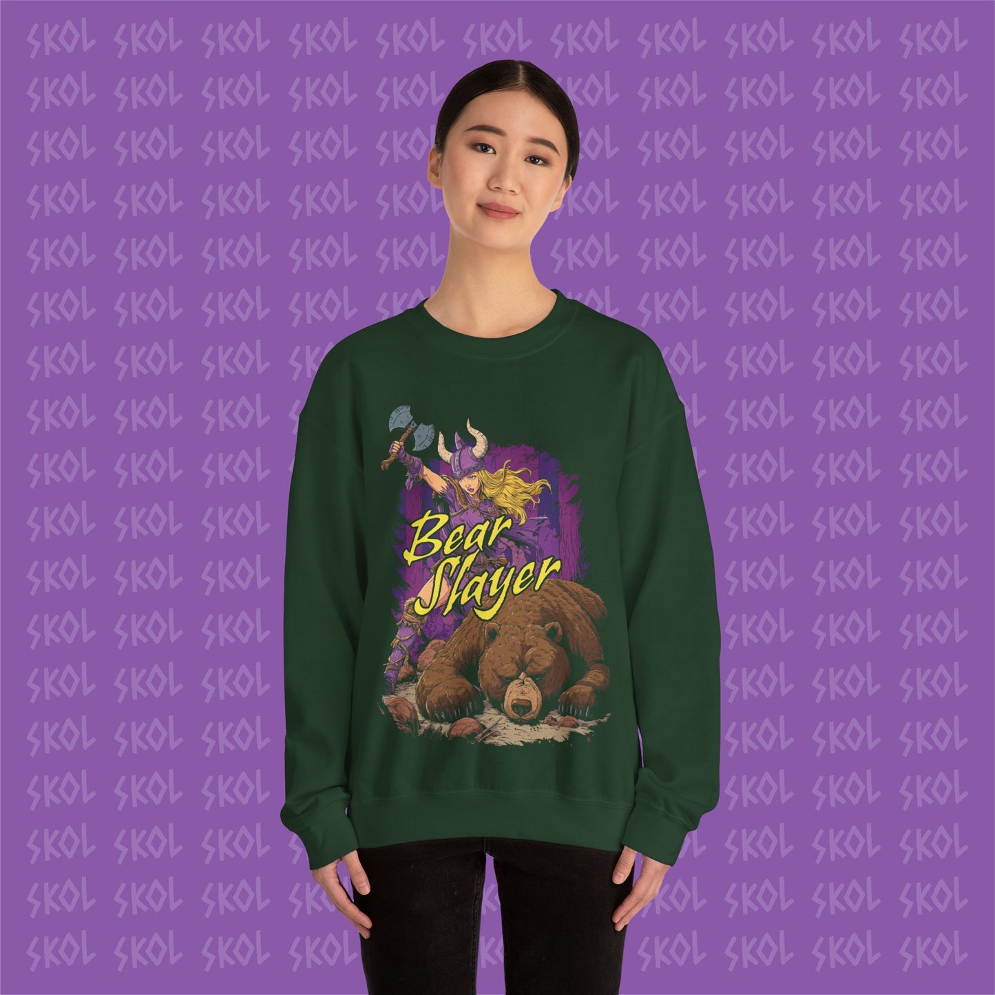 Bear Slayer Unisex Heavy Blend™ Crewneck Sweatshirt