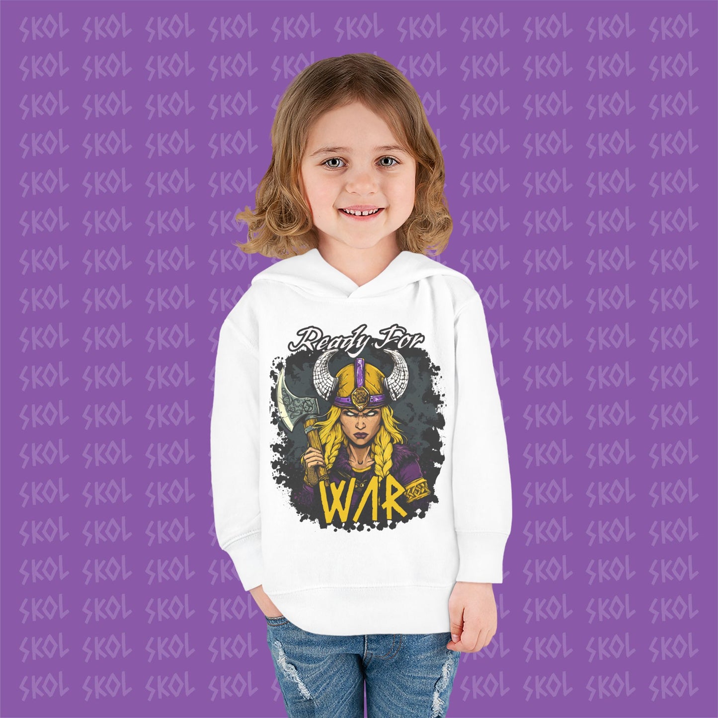Ready For War | Toddler Pullover Fleece Hoodie