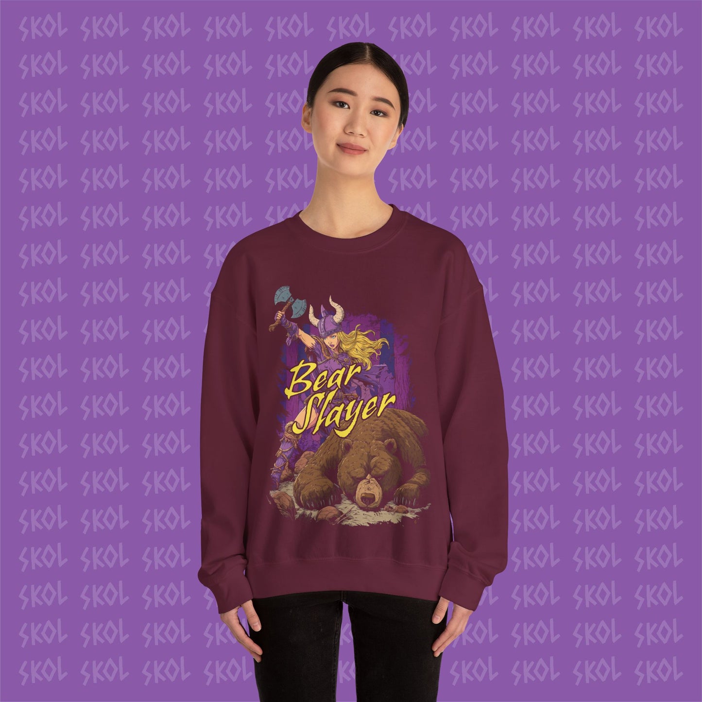 Bear Slayer Unisex Heavy Blend™ Crewneck Sweatshirt