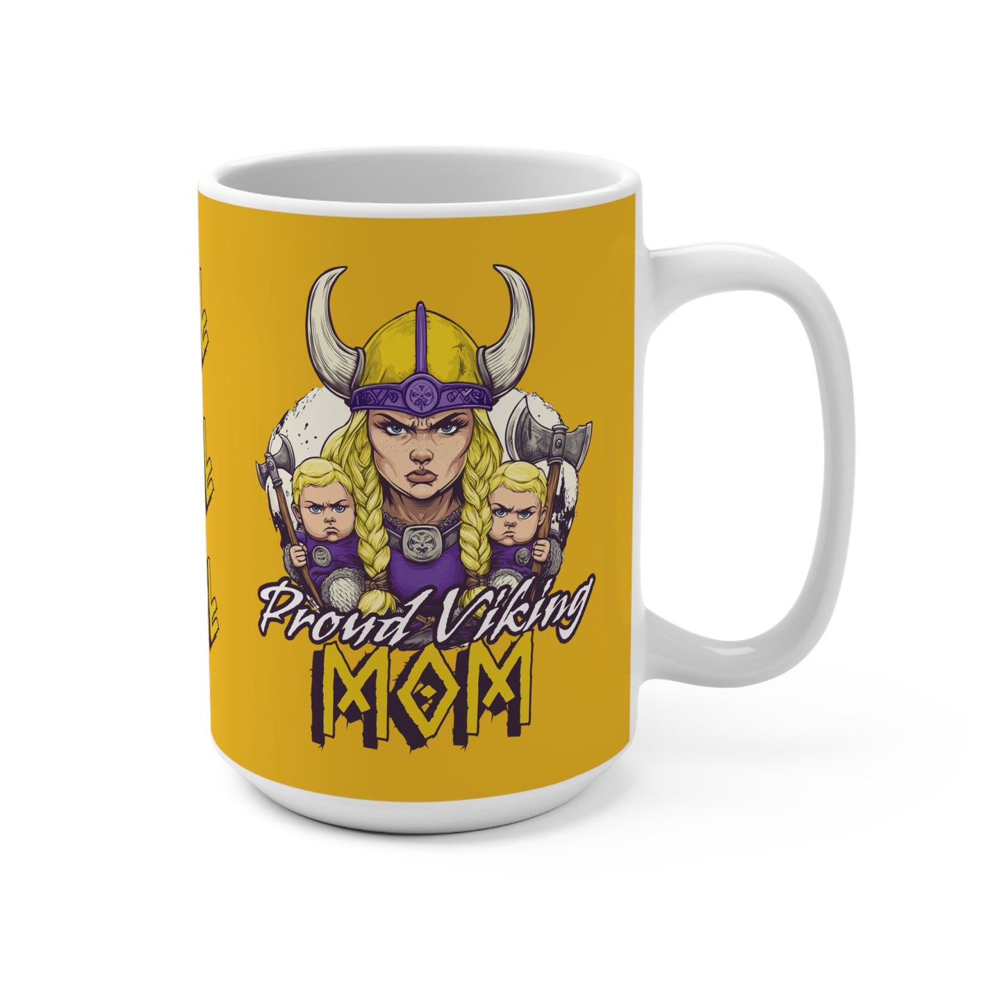 Proud Viking Mom | Yellow Mug 15oz