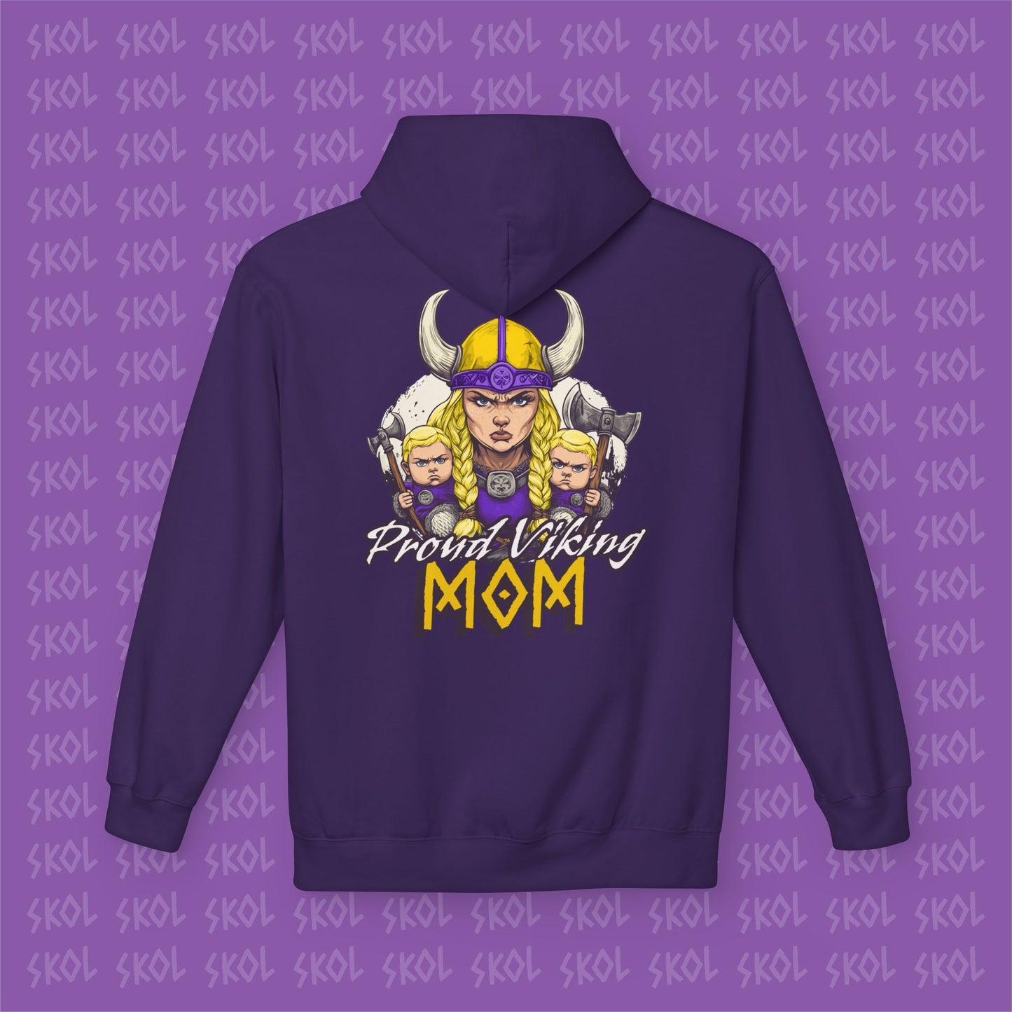 Proud Viking Mom Fleece Hoodie