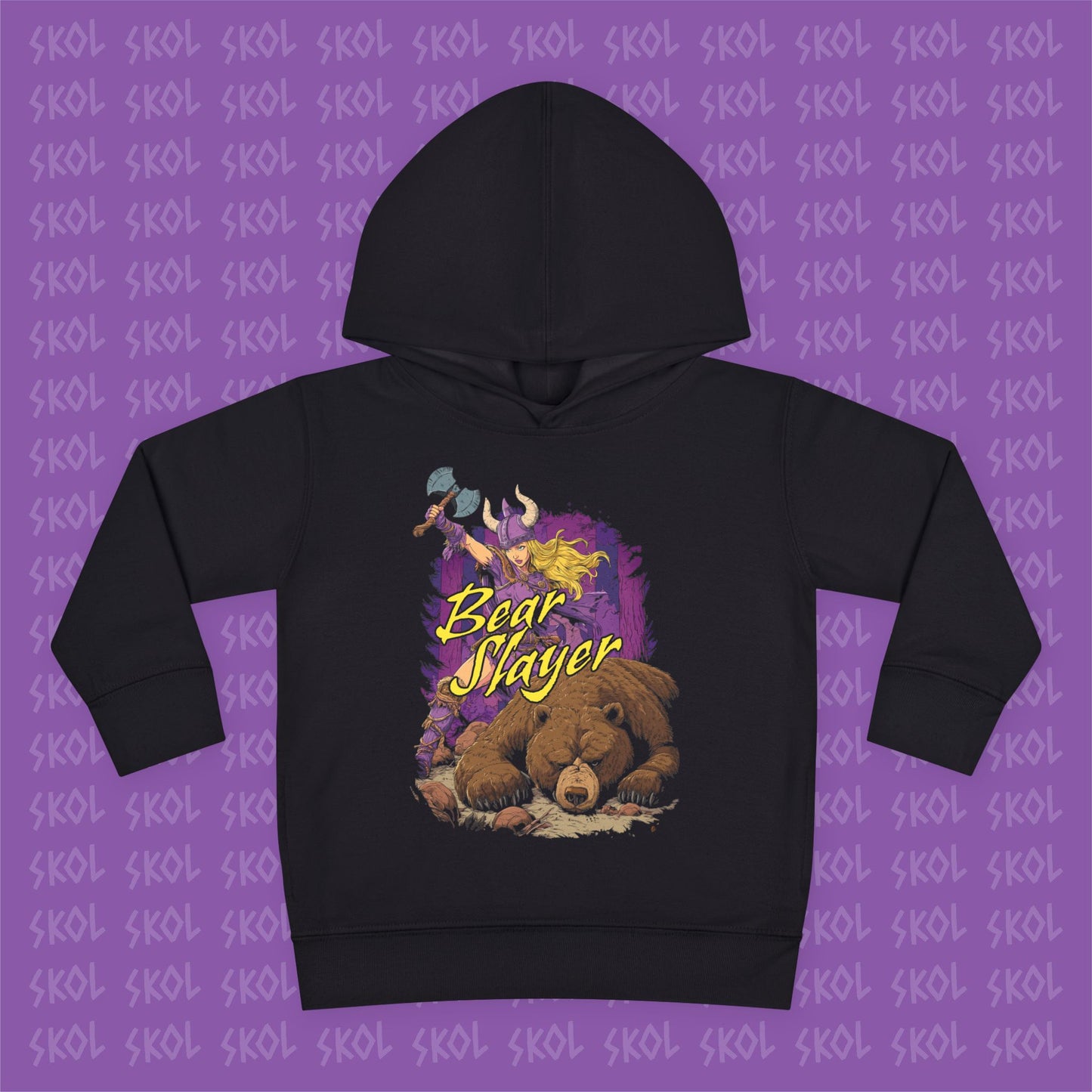 Bear Slayer | Toddler Pullover Fleece Hoodie