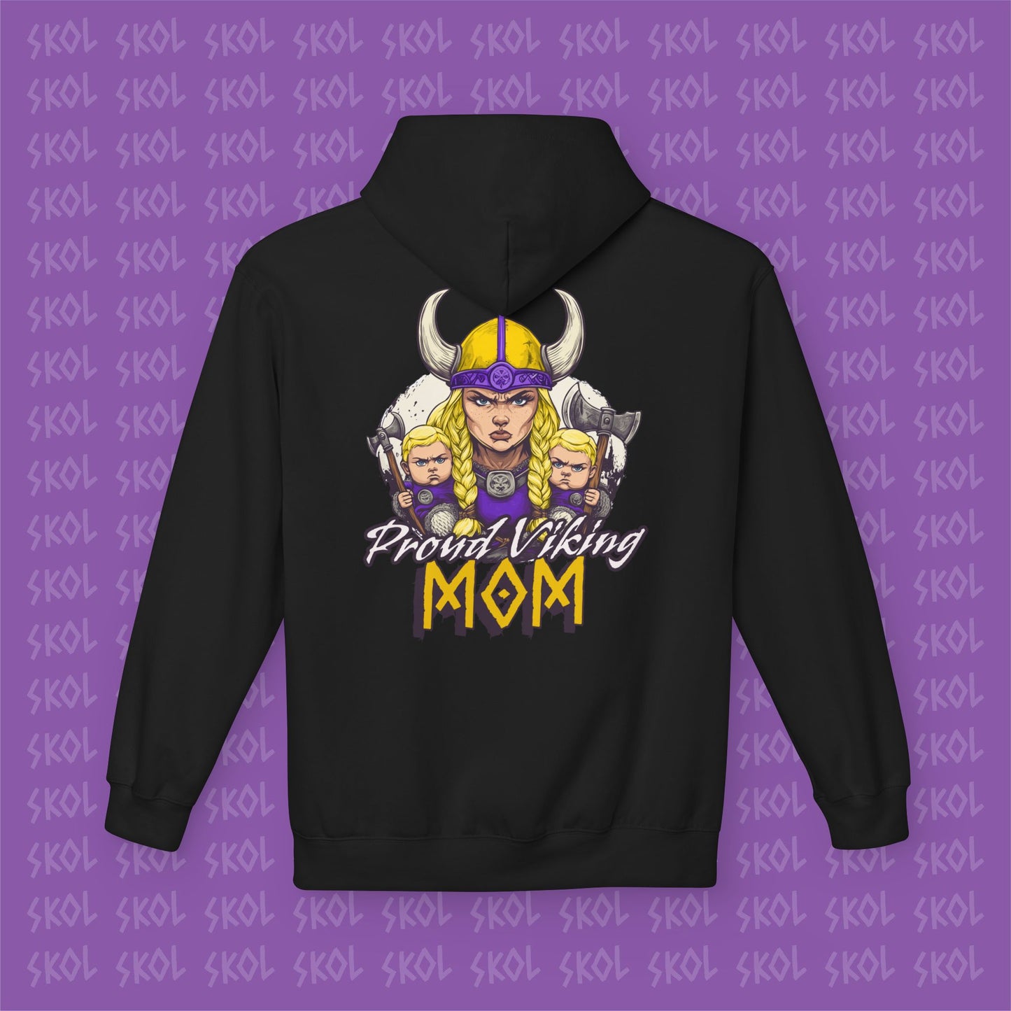 Proud Viking Mom Fleece Hoodie
