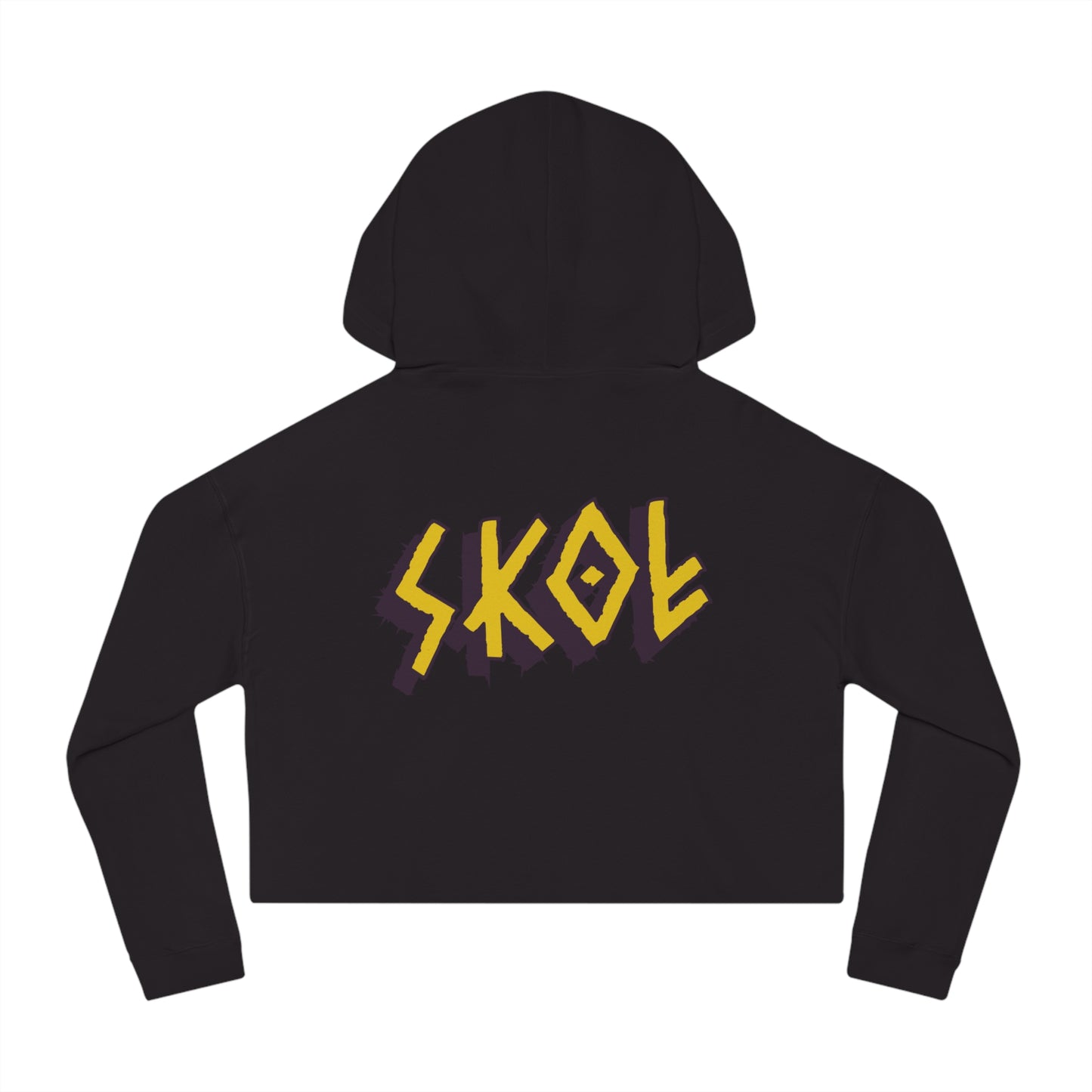 Proud Viking Mom Cropped Hooded Sweatshirt