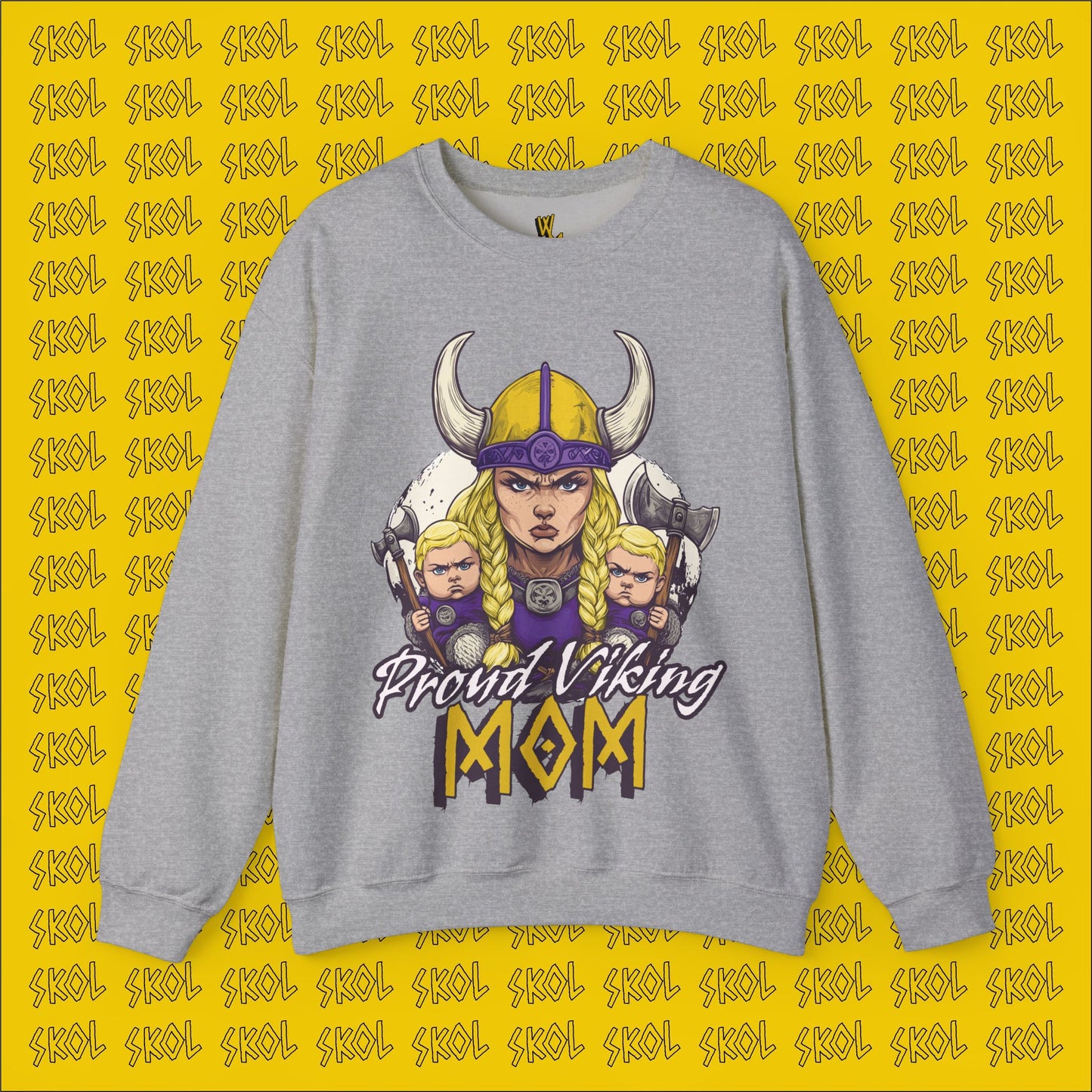 Proud Viking Mom Unisex Heavy Blend™ Crewneck Sweatshirt