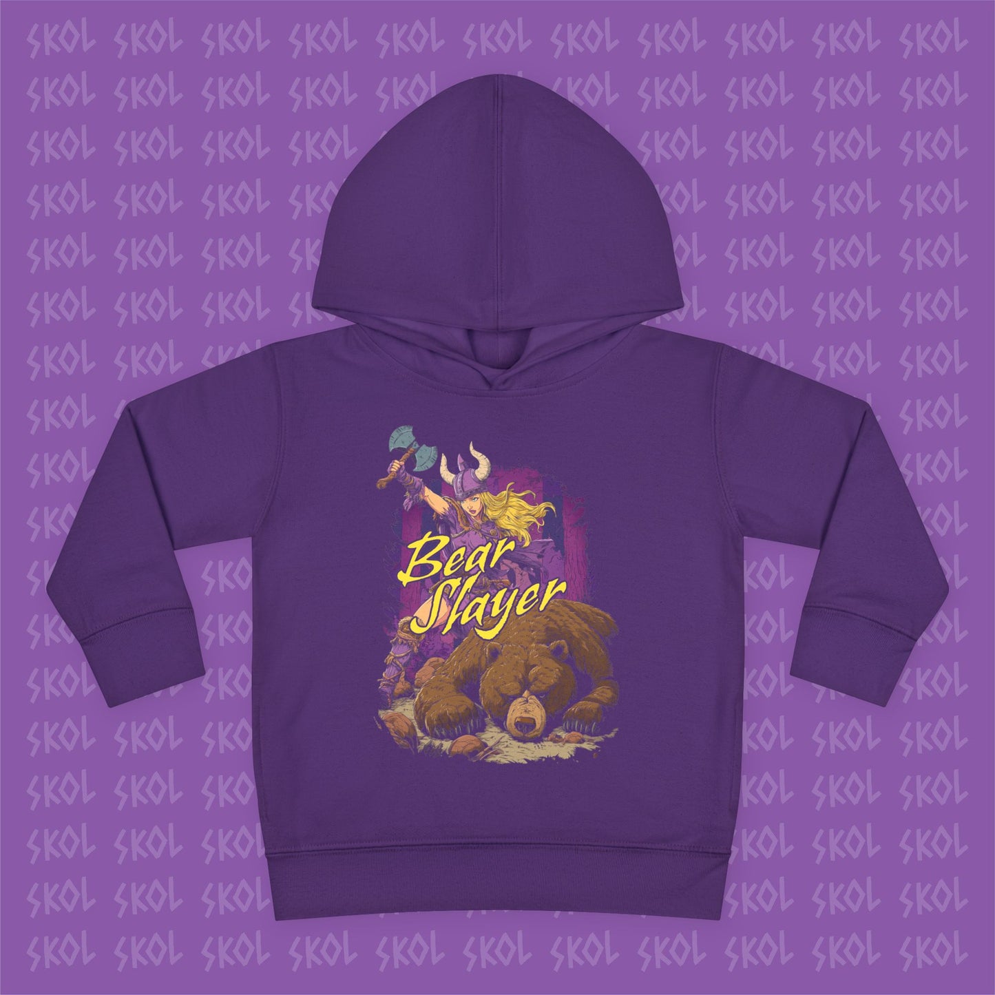 Bear Slayer | Toddler Pullover Fleece Hoodie