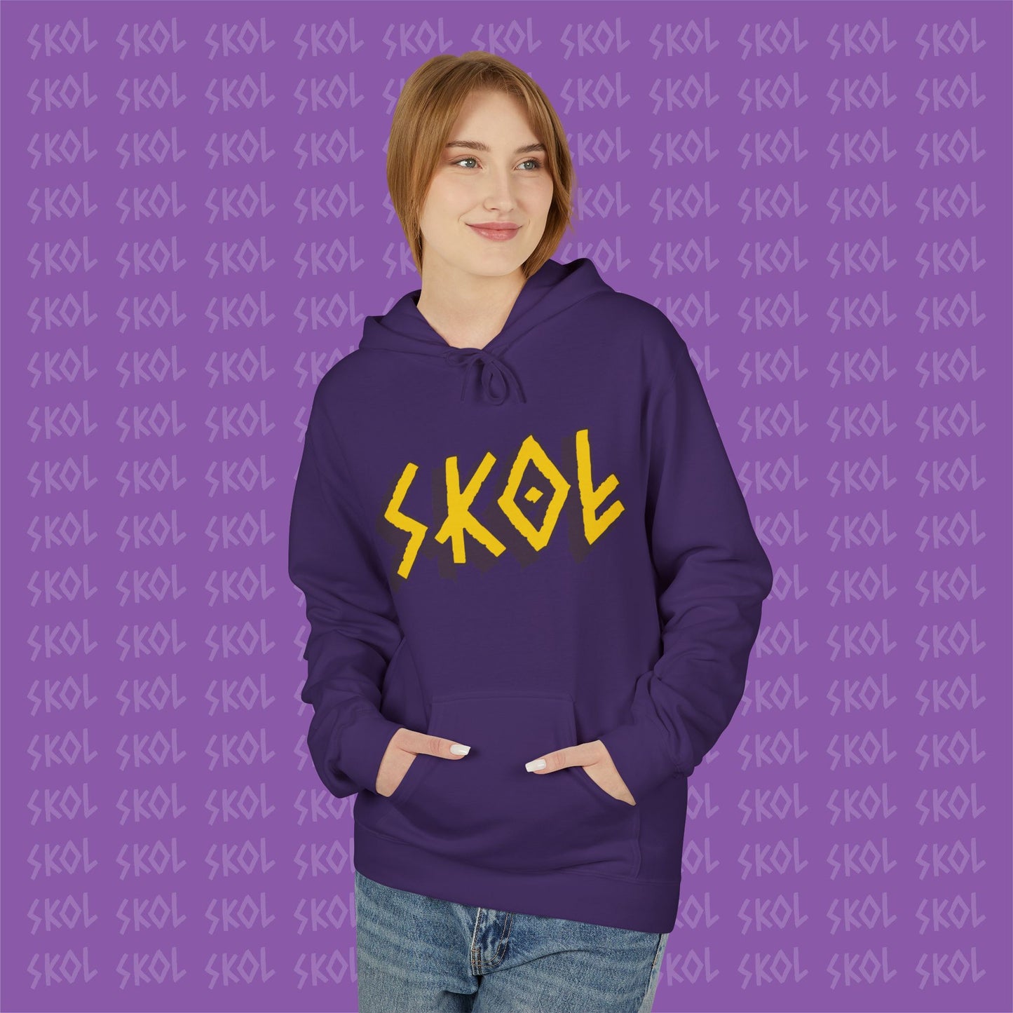 Proud Viking Mom Fleece Hoodie