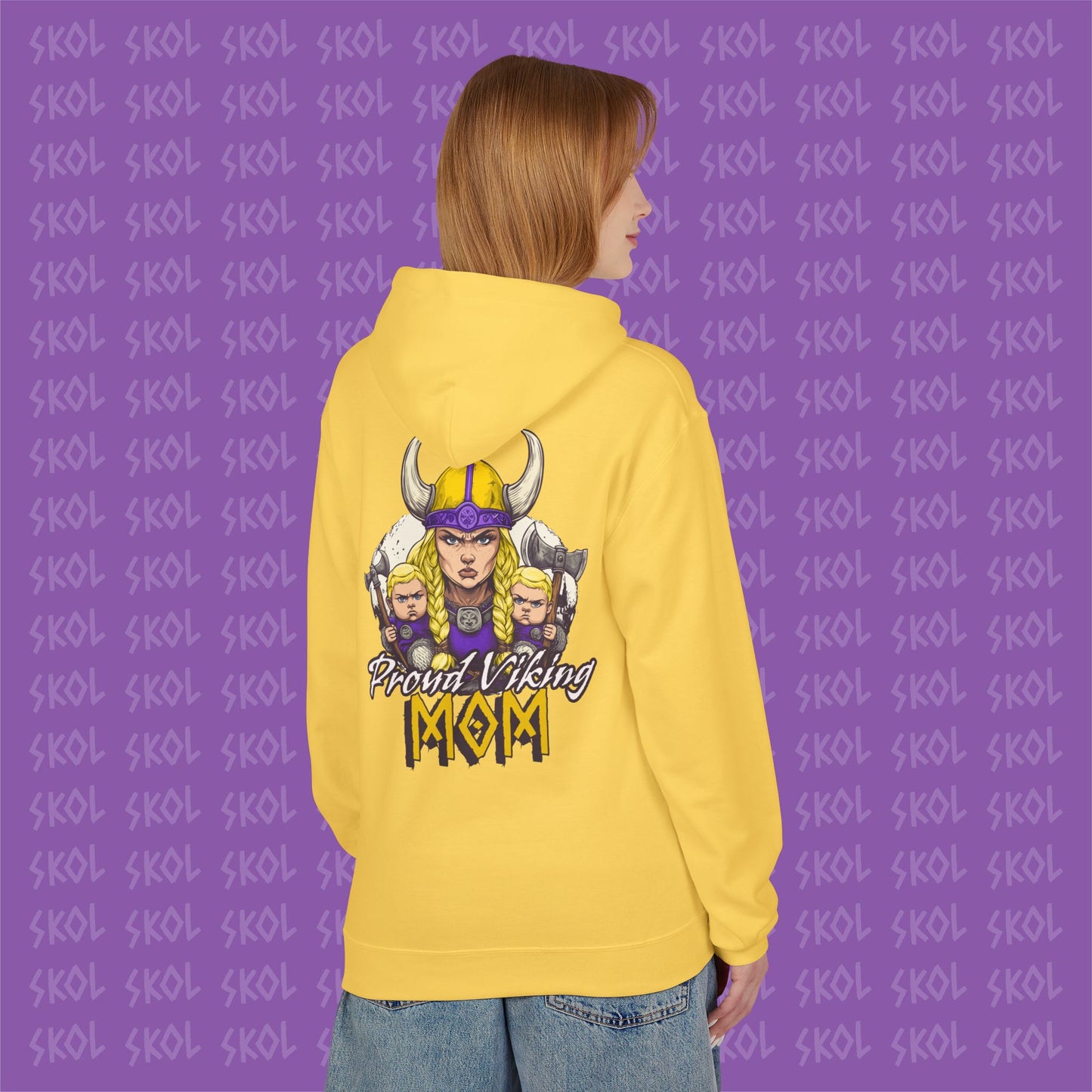 Proud Viking Mom Fleece Hoodie