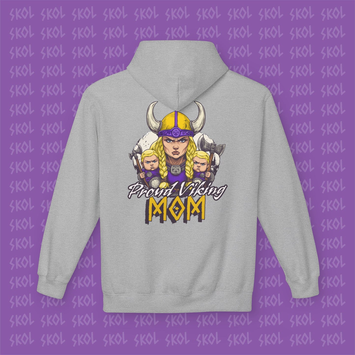 Proud Viking Mom Fleece Hoodie
