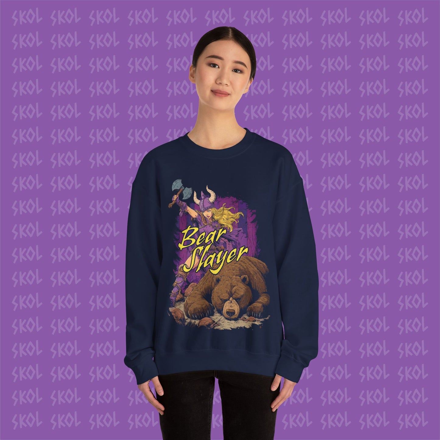 Bear Slayer Unisex Heavy Blend™ Crewneck Sweatshirt