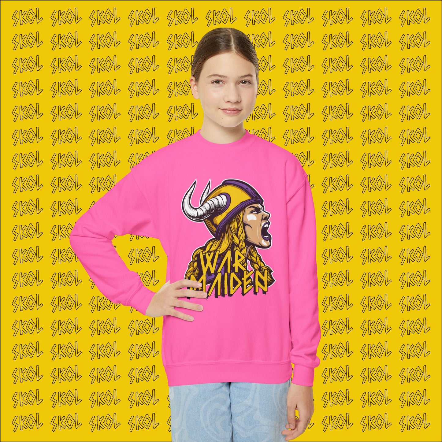 War Maiden Youth Crewneck Sweatshirt