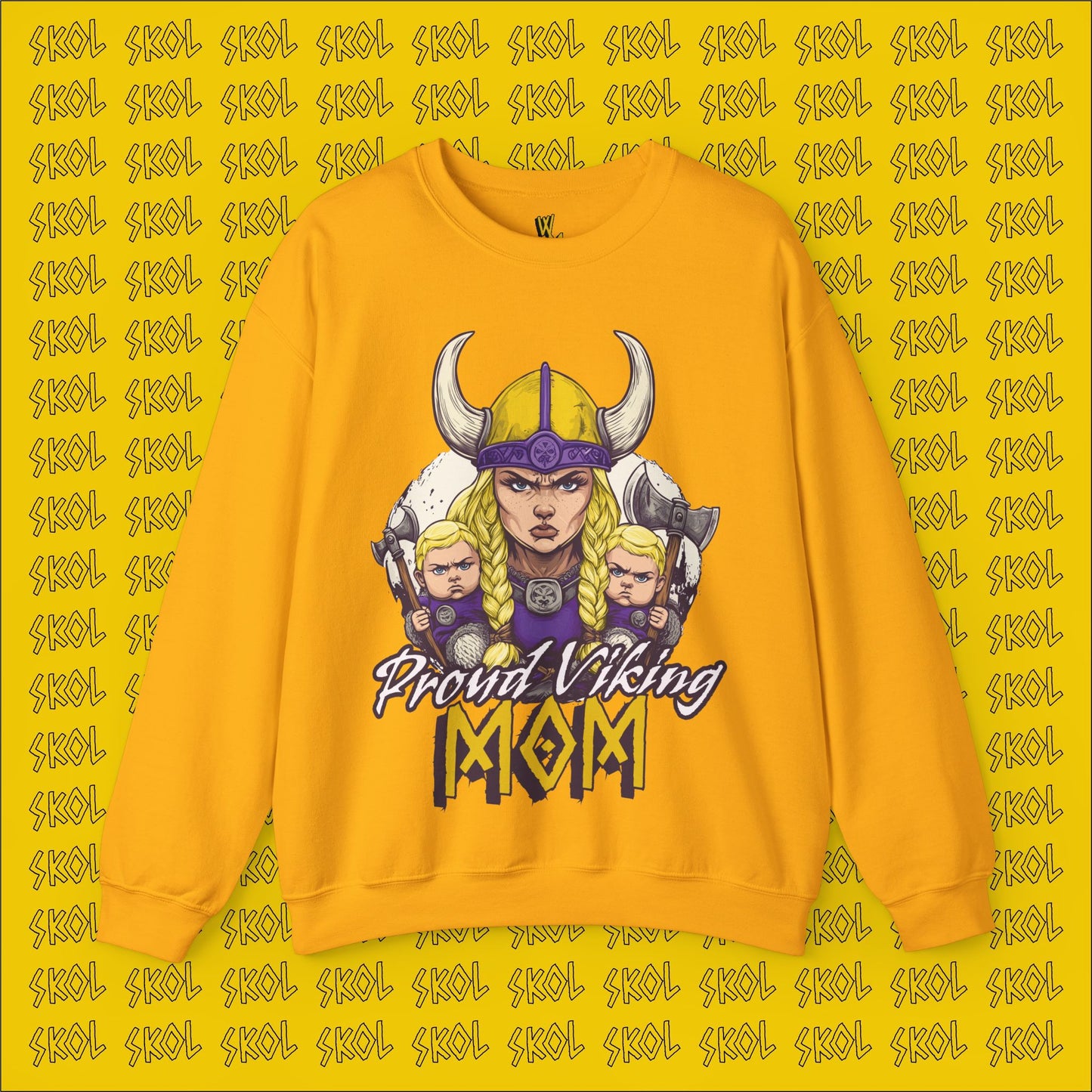 Proud Viking Mom Unisex Heavy Blend™ Crewneck Sweatshirt