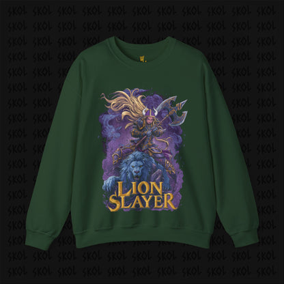 Lion Slayer Unisex Heavy Blend™ Crewneck Sweatshirt