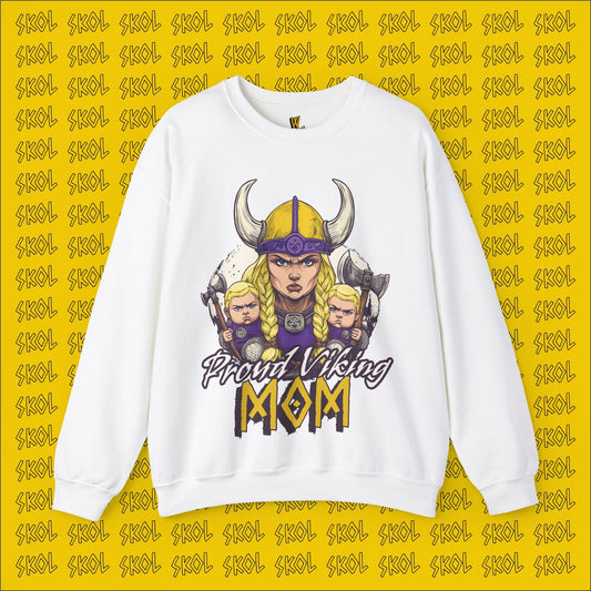 Proud Viking Mom Unisex Heavy Blend™ Crewneck Sweatshirt