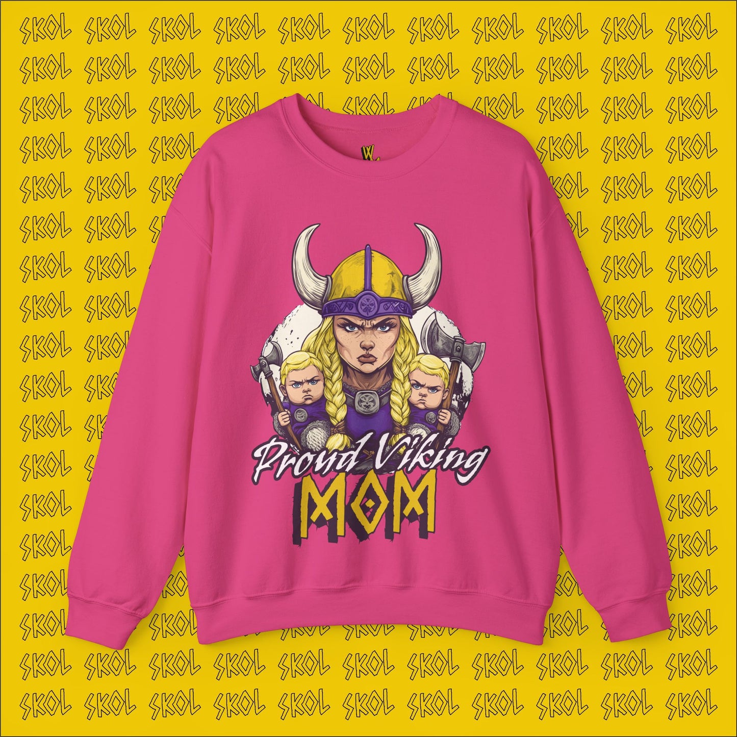 Proud Viking Mom Unisex Heavy Blend™ Crewneck Sweatshirt