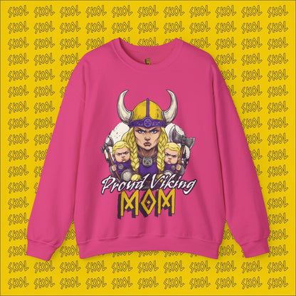 Proud Viking Mom Unisex Heavy Blend™ Crewneck Sweatshirt