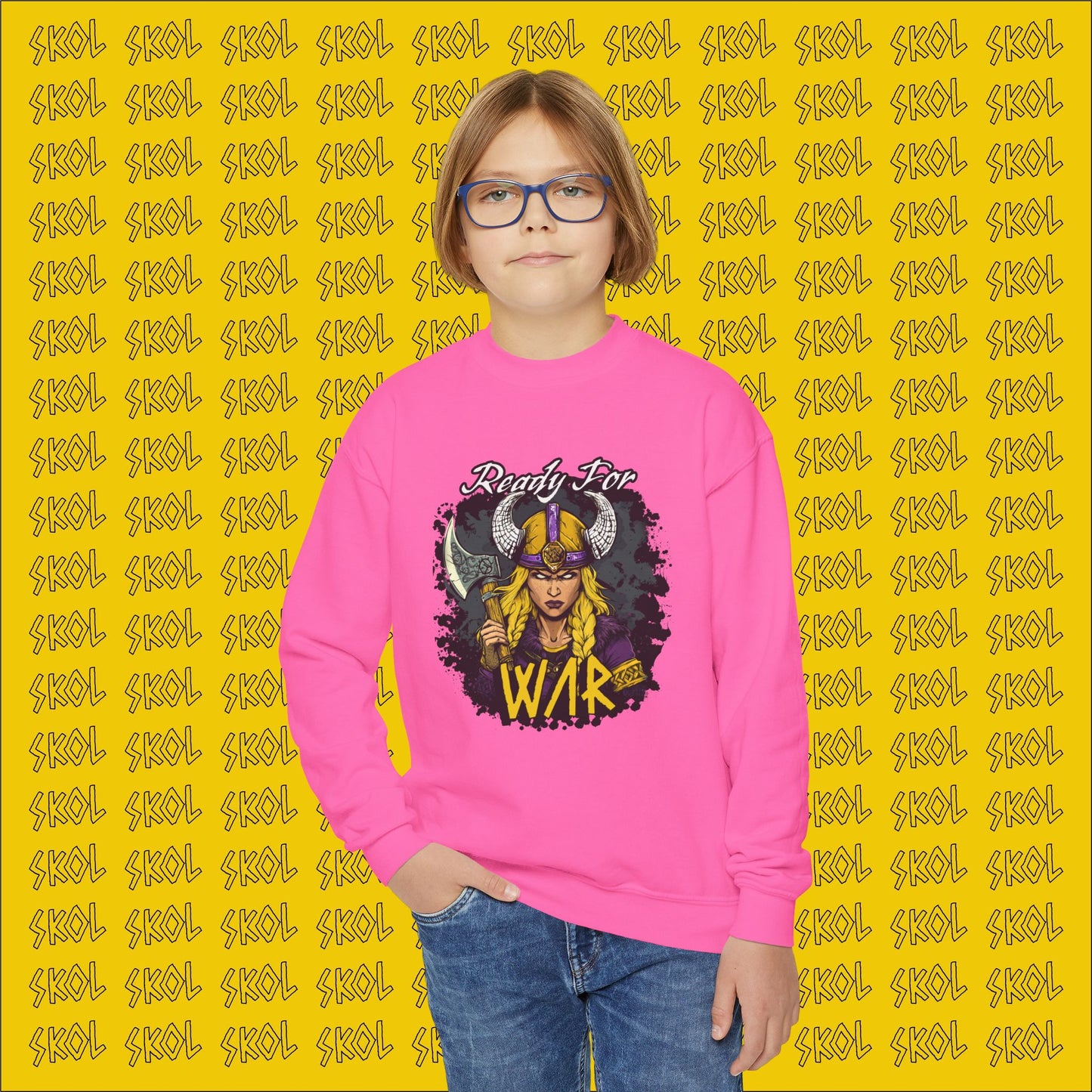 Ready For War Youth Crewneck Sweatshirt