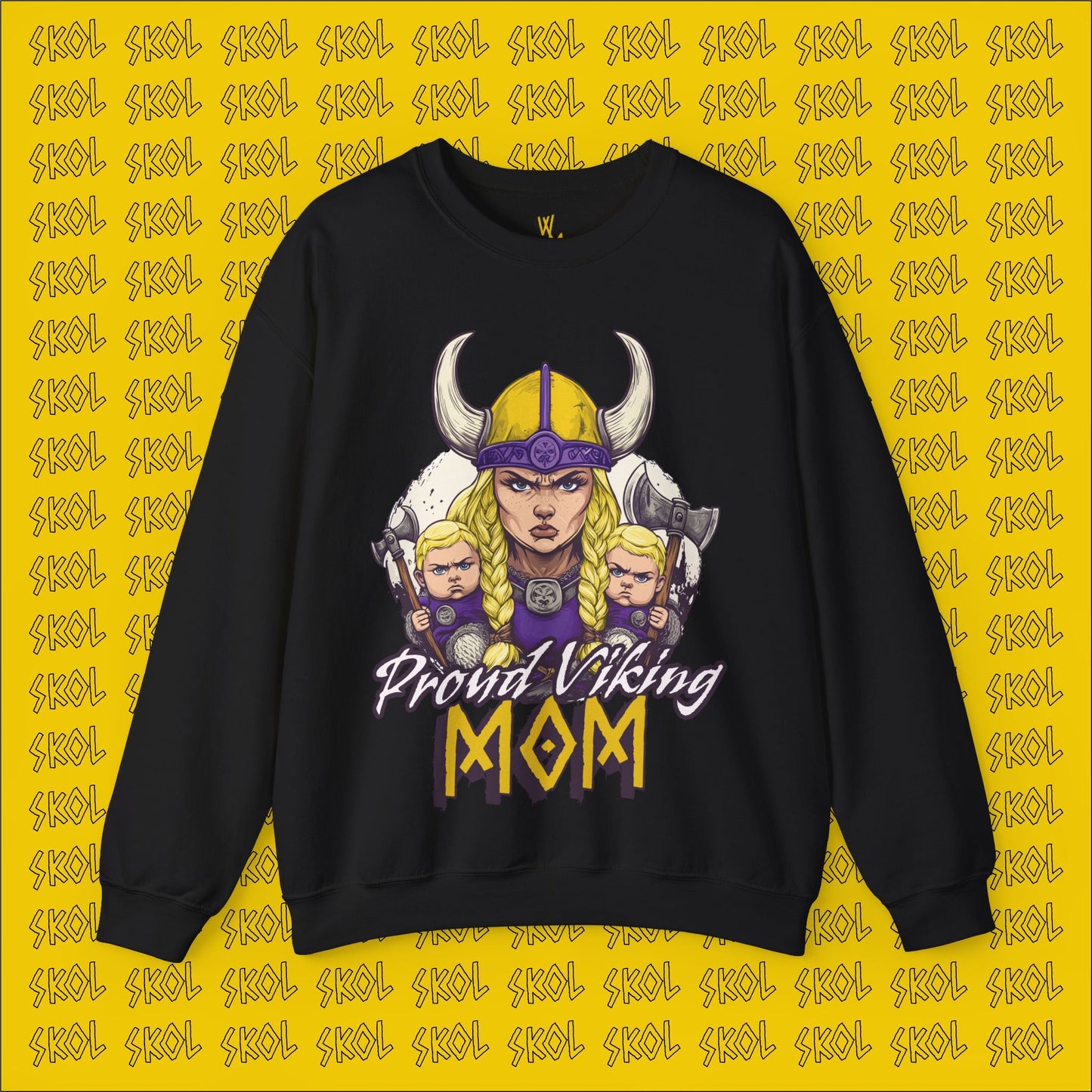 Proud Viking Mom Unisex Heavy Blend™ Crewneck Sweatshirt