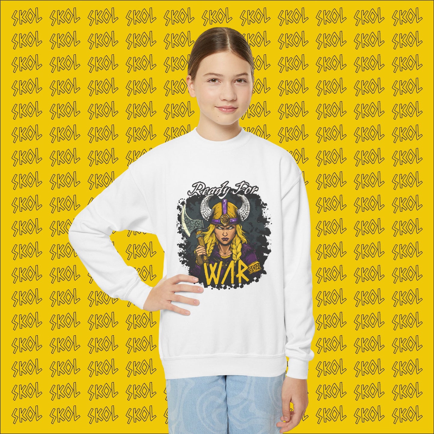 Ready For War Youth Crewneck Sweatshirt