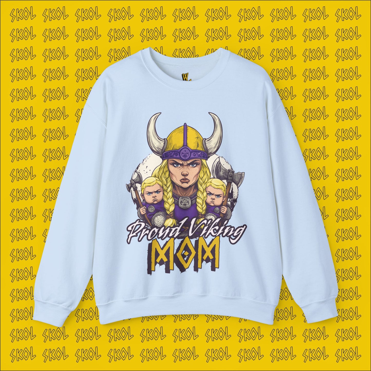 Proud Viking Mom Unisex Heavy Blend™ Crewneck Sweatshirt