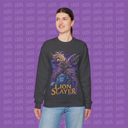 Lion Slayer Unisex Heavy Blend™ Crewneck Sweatshirt