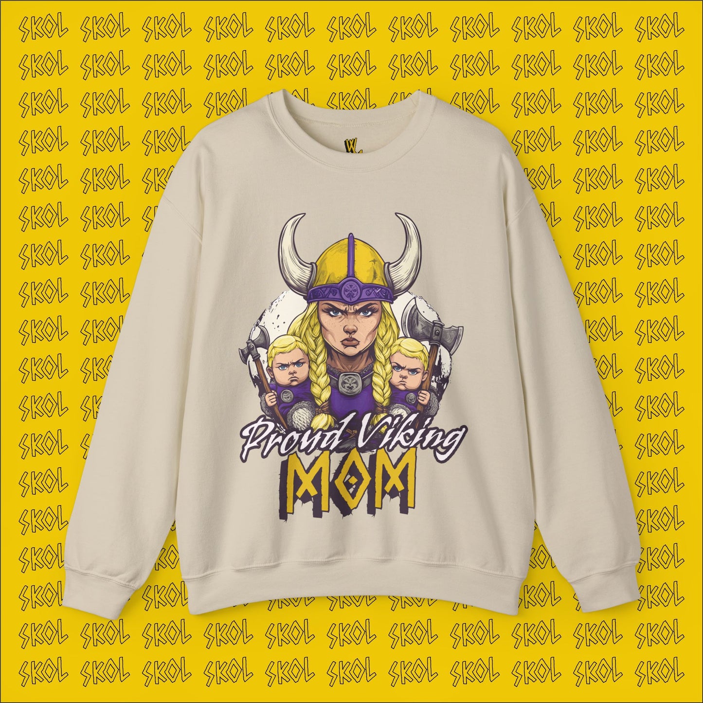 Proud Viking Mom Unisex Heavy Blend™ Crewneck Sweatshirt