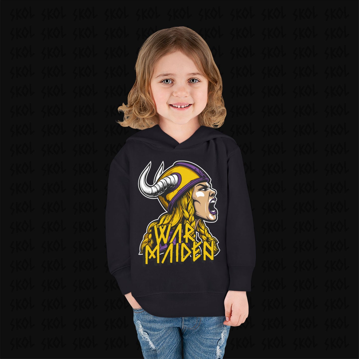 War Maiden | Toddler Pullover Fleece Hoodie