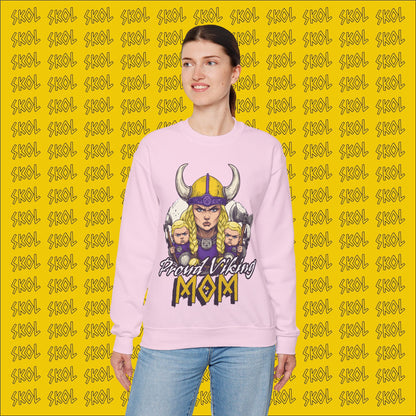 Proud Viking Mom Unisex Heavy Blend™ Crewneck Sweatshirt