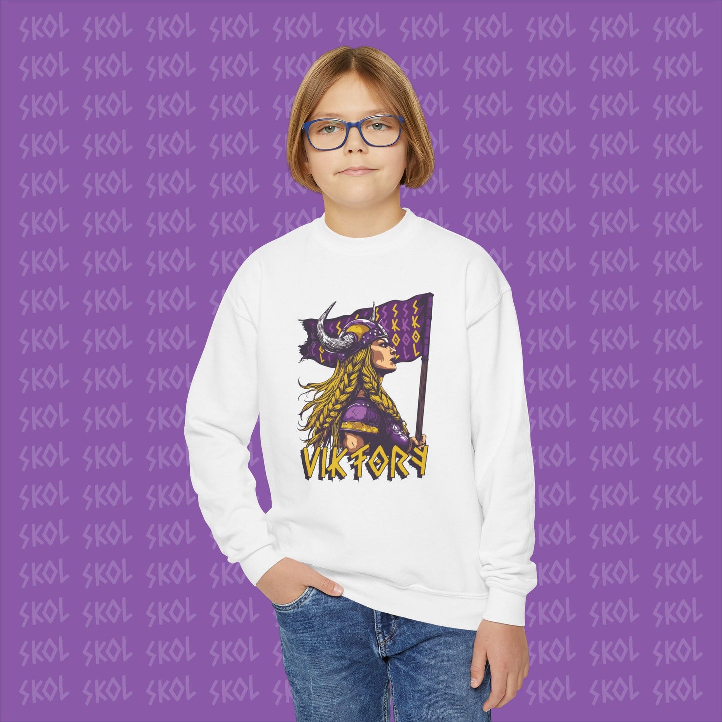 Viktory Youth Crewneck Sweatshirt