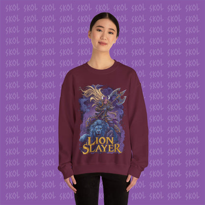 Lion Slayer Unisex Heavy Blend™ Crewneck Sweatshirt