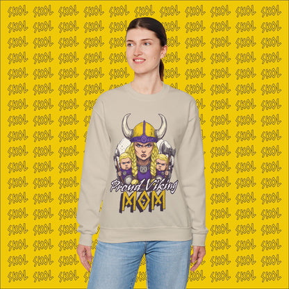 Proud Viking Mom Unisex Heavy Blend™ Crewneck Sweatshirt