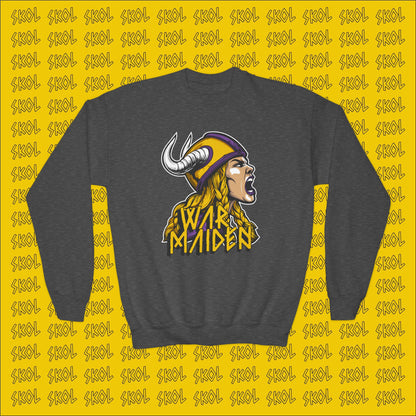 War Maiden Youth Crewneck Sweatshirt