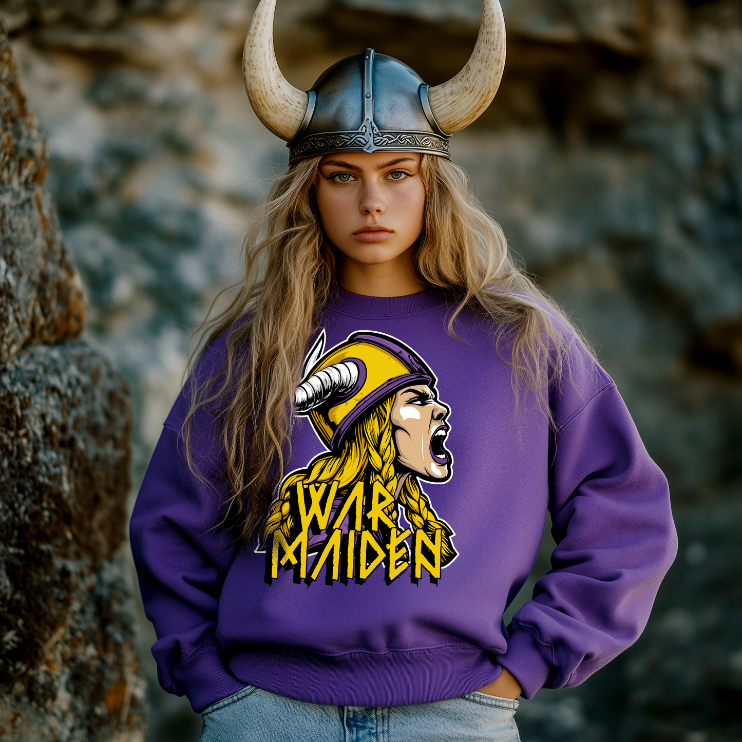 War Maiden Unisex Heavy Blend™ Crewneck Sweatshirt