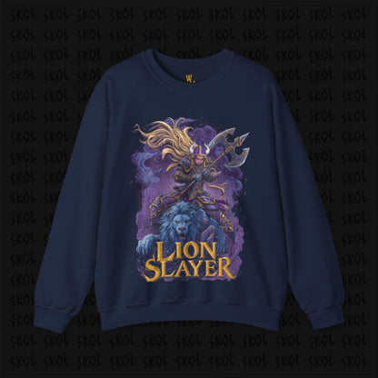 Lion Slayer Unisex Heavy Blend™ Crewneck Sweatshirt