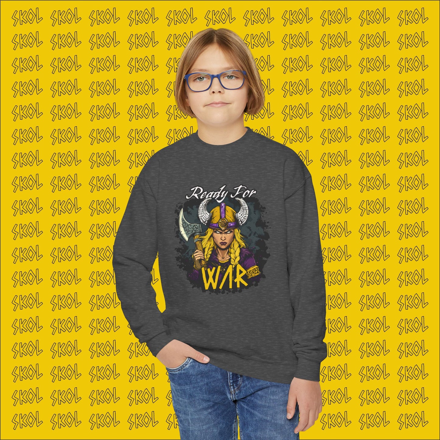 Ready For War Youth Crewneck Sweatshirt